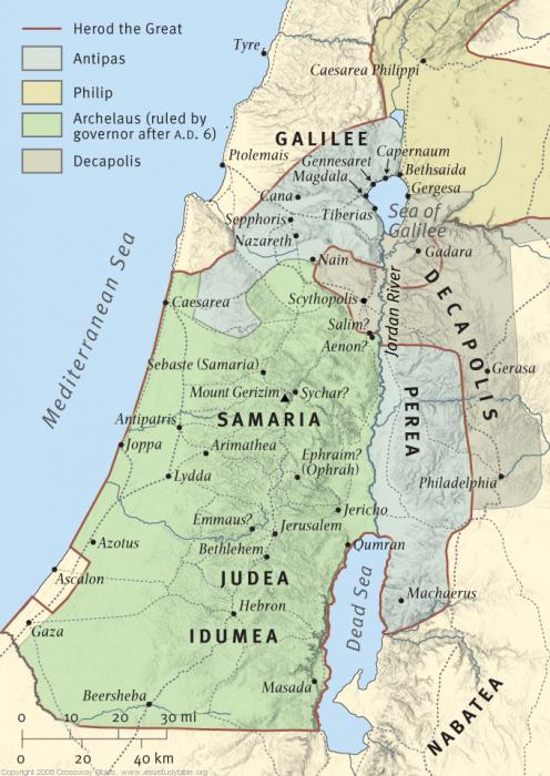 Map of Galilee ESVSB